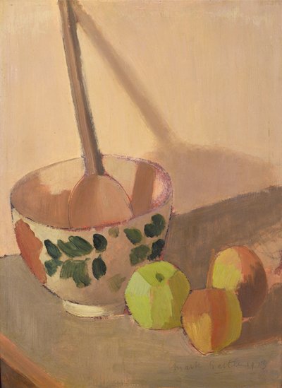 Stillleben mit Äpfeln und einer Rührschüssel, 1913 von Mark Gertler